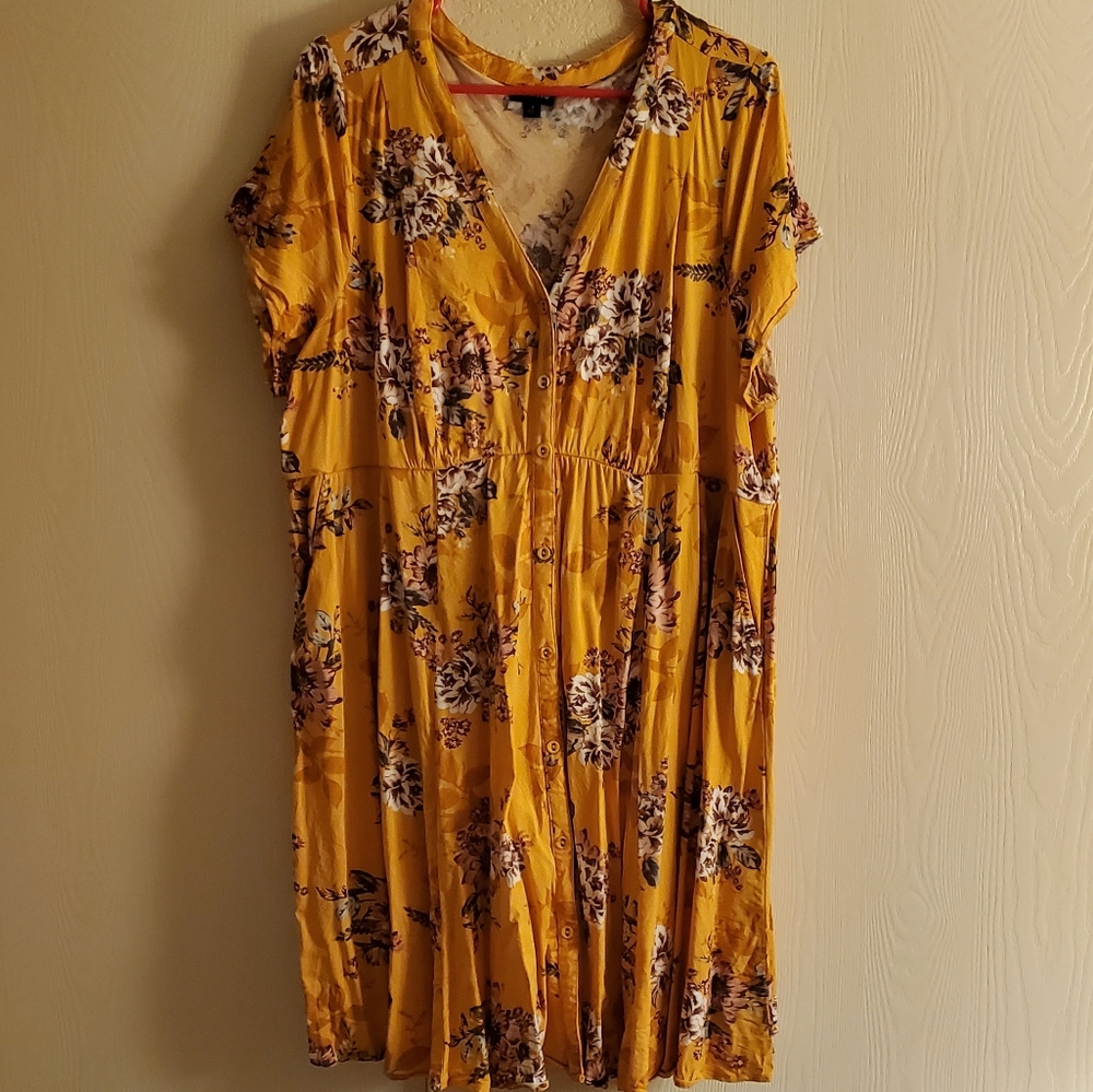 Torrid size 3 button down shirt dress